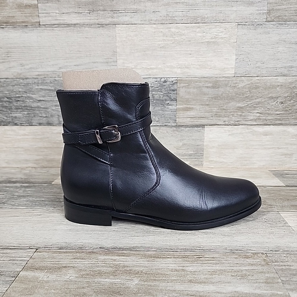La Canadienne Scarlet Boots Womens Sz 6 Black‎ Leather Booties